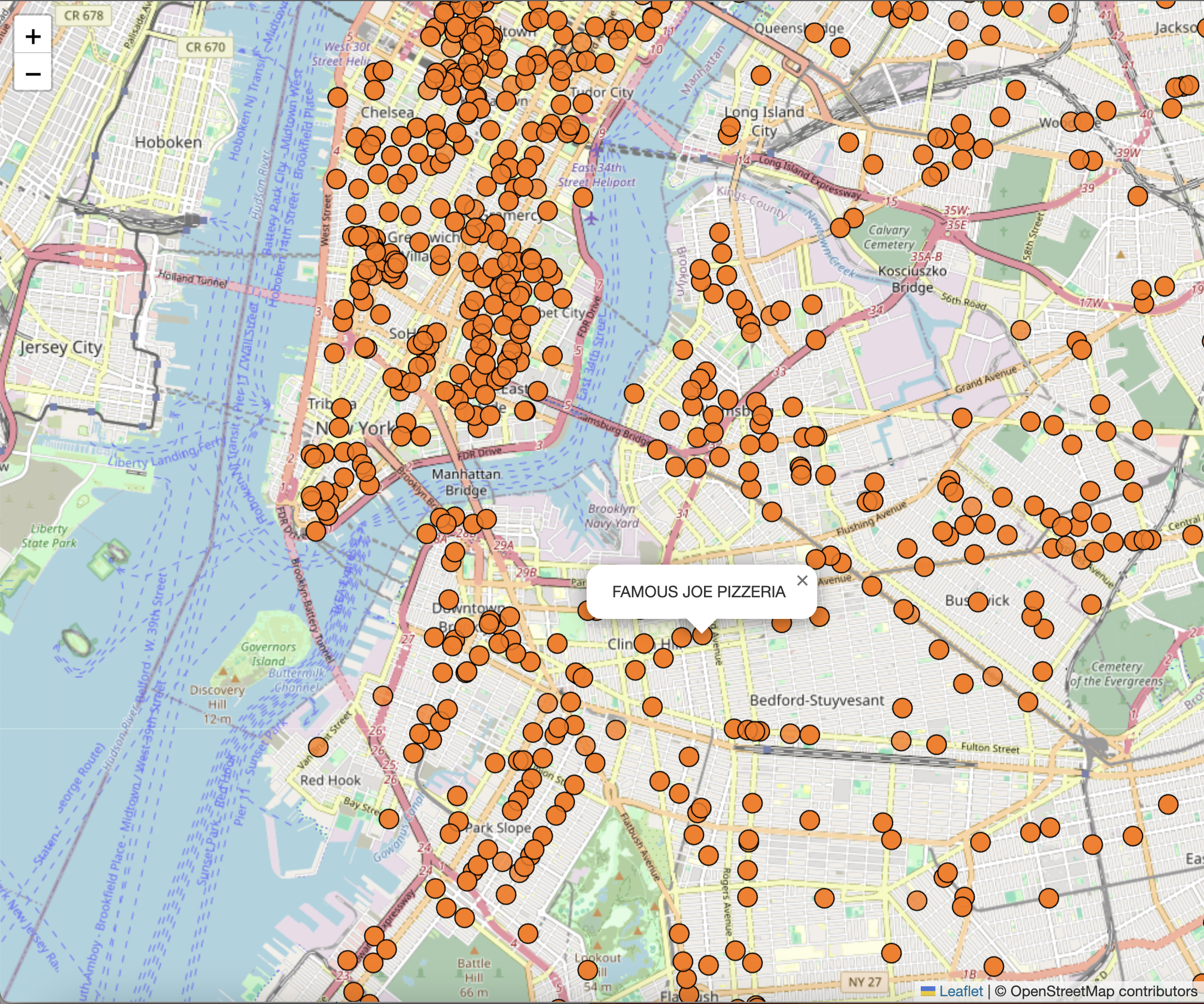 Pizza Click Map